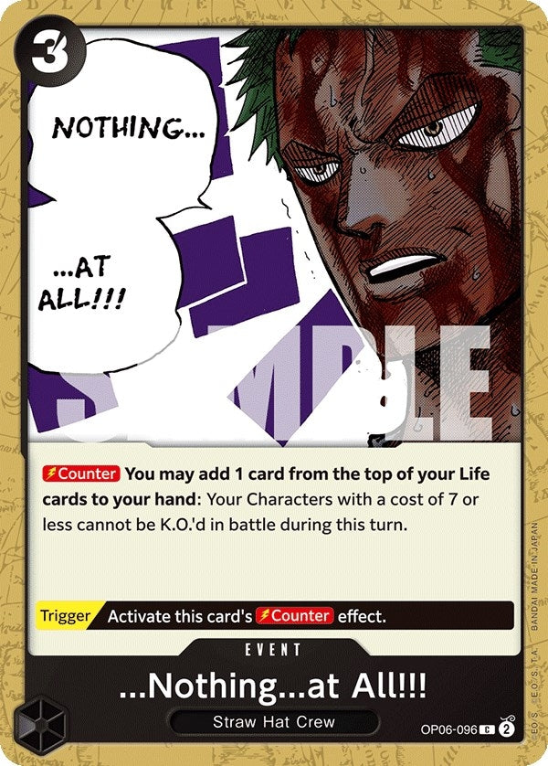 Image for ...Nothing...at All!!! - One Piece Card Game