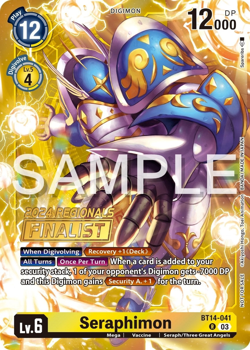 Image for Seraphimon (2024 Regionals Finalist) - Digimon Card Game