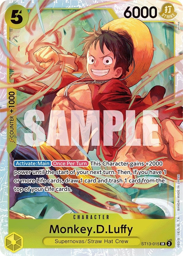Image for Monkey.D.Luffy (015) - One Piece Card Game