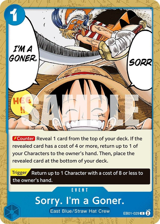 Image for Sorry. I'm a Goner. - One Piece Card Game
