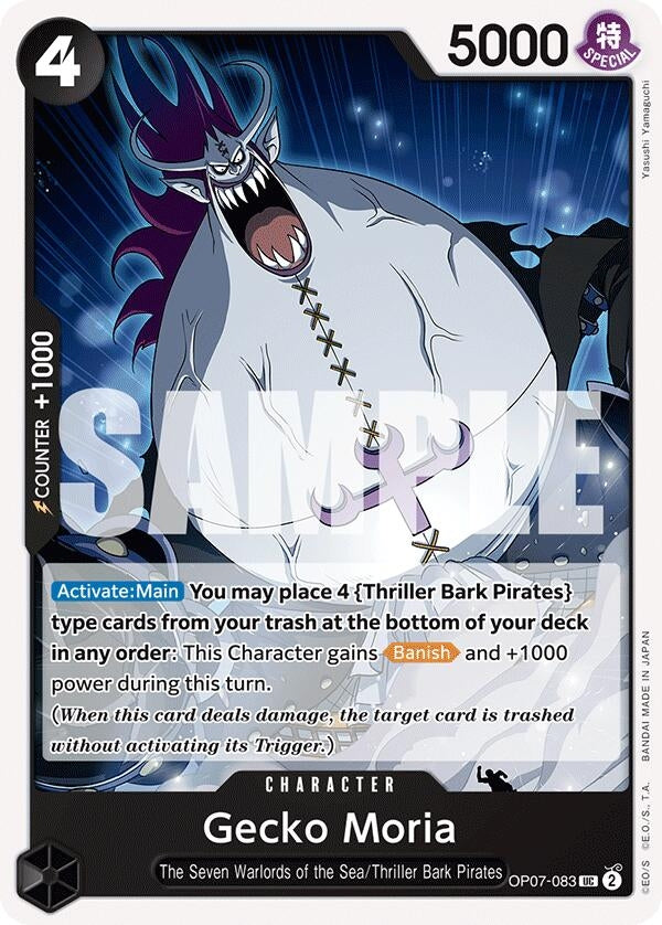 Image for Gecko Moria (083) - One Piece Card Game