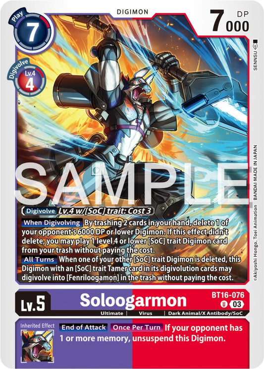 Image for Soloogarmon - Digimon Card Game