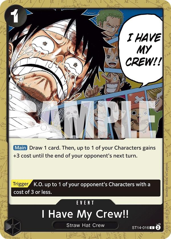 Image for I Have My Crew!! - One Piece Card Game