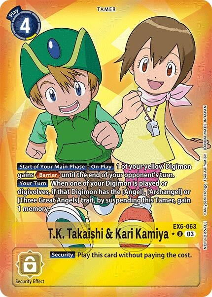 Image for T.K. Takaishi & Kari Kamiya (Box Promotion Pack: Infernal Ascension) - Digimon Card Game