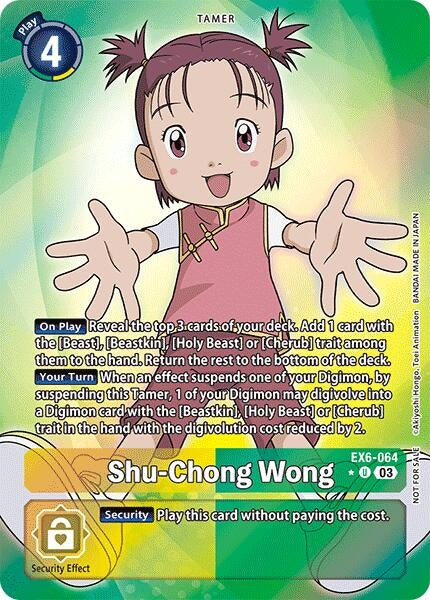 Image for Shu-Chong Wong (Box Promotion Pack: Infernal Ascension) - Digimon Card Game