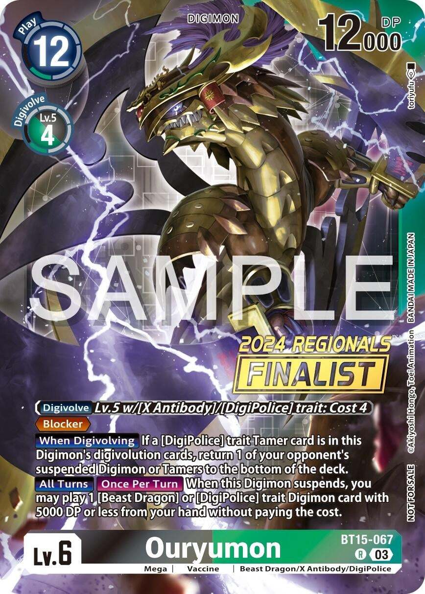 Image for Ouryumon (2024 Regionals Finalist) - Digimon Card Game
