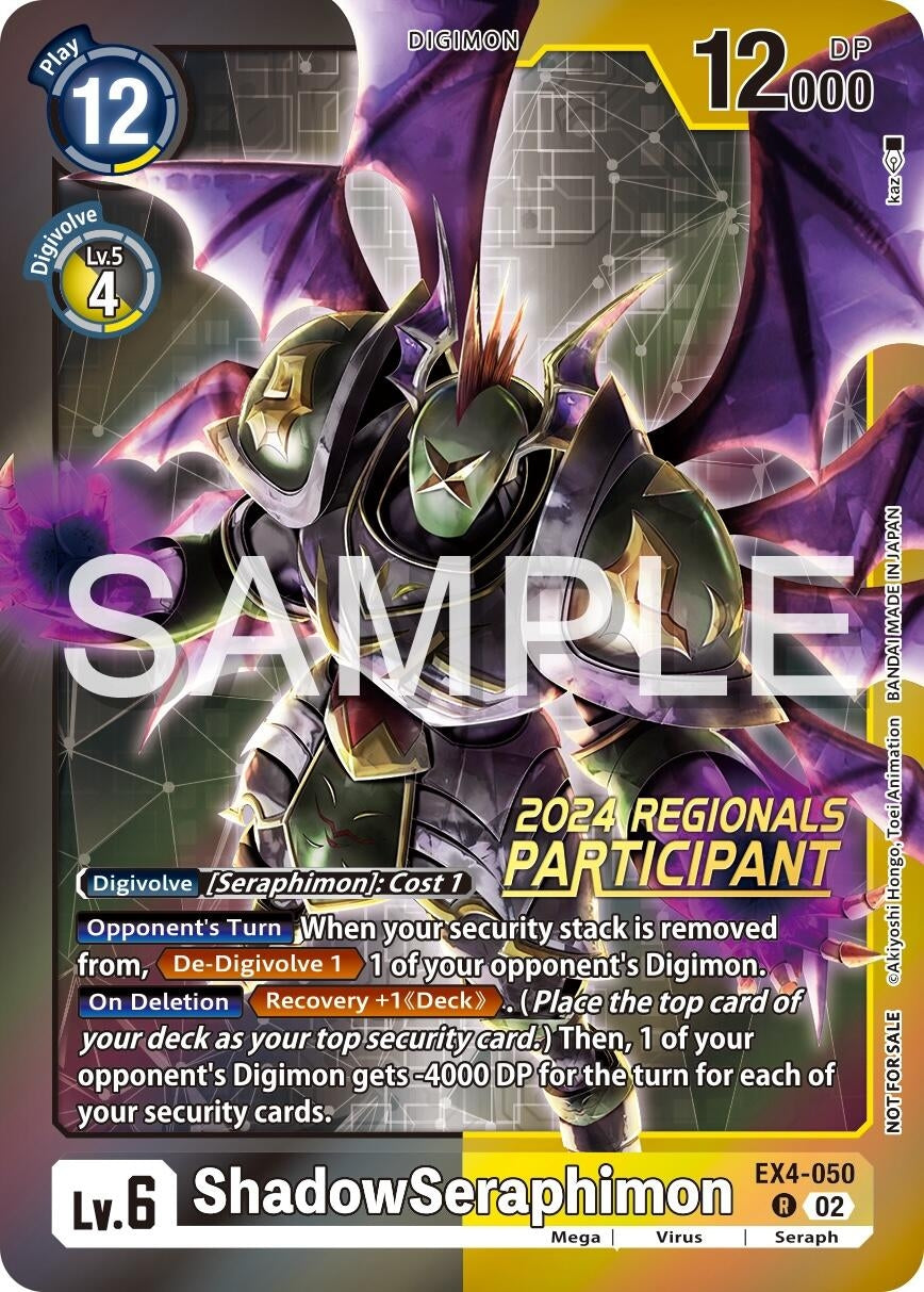 Image for ShadowSeraphimon (2024 Regionals Participant) - Digimon Card Game