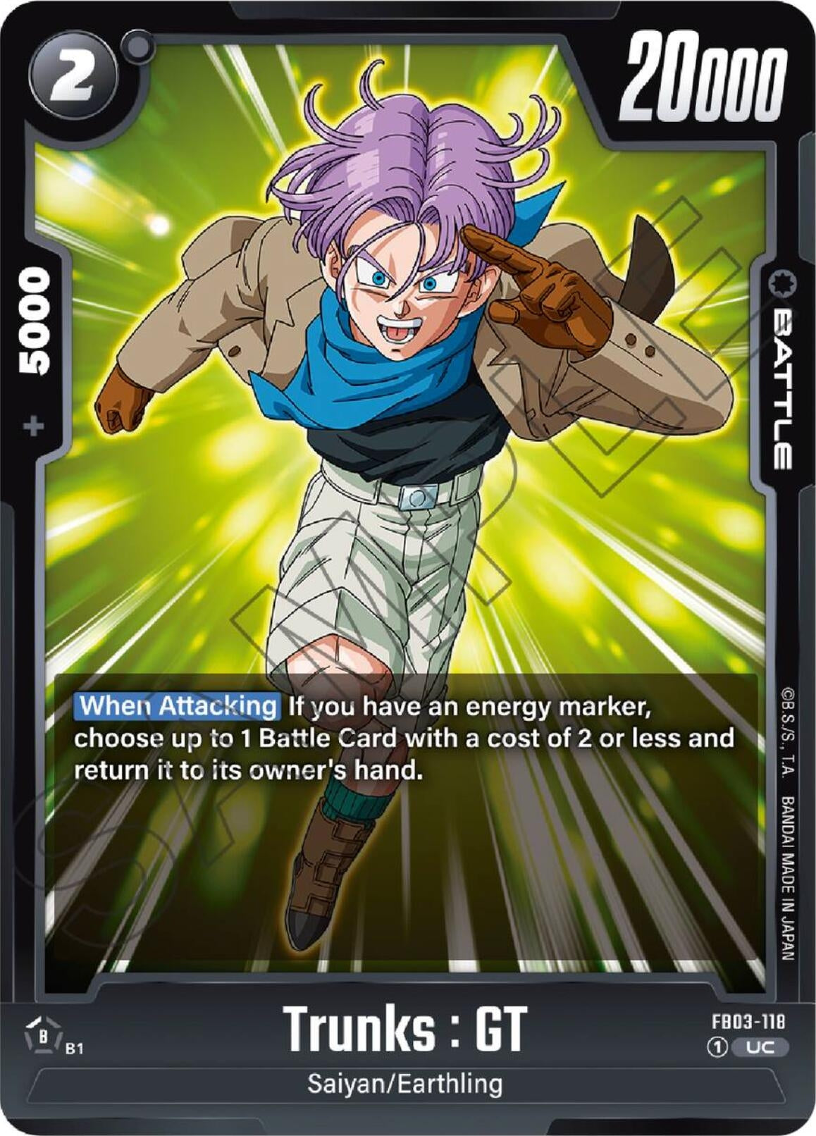 Image for Trunks : GT - FB03-118 - Dragon Ball Super: Fusion World