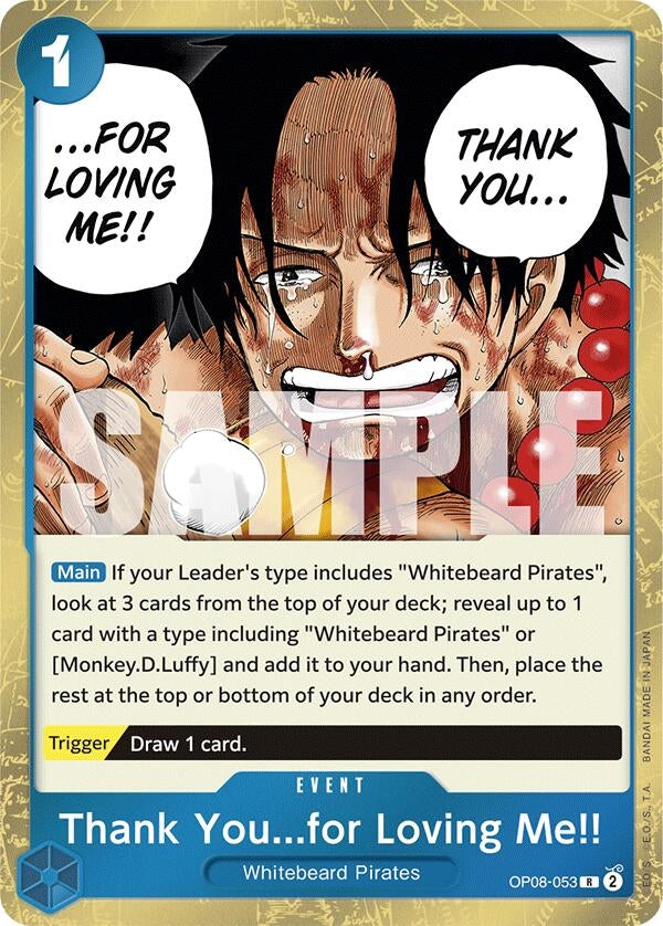Image for Thank You...for Loving Me!! - One Piece Card Game