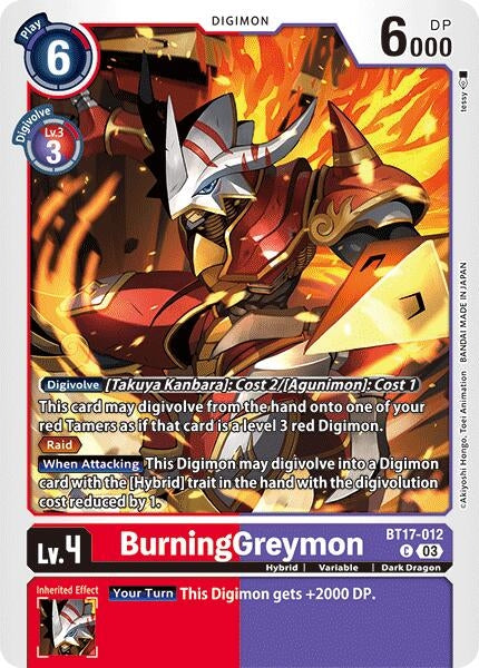Image for BurningGreymon - Digimon Card Game
