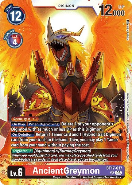 Image for AncientGreymon - Digimon Card Game