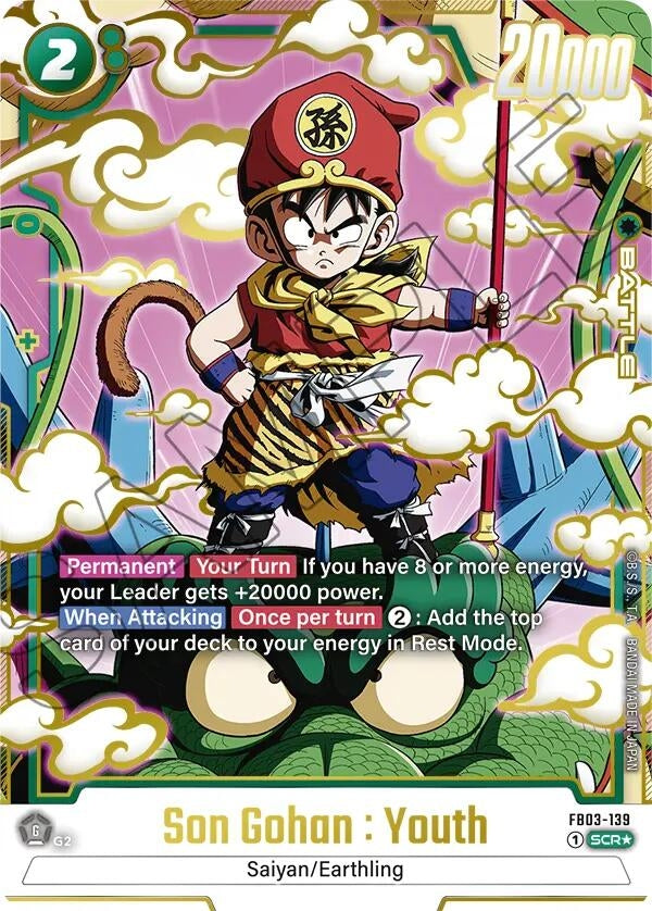 Image for Son Gohan : Youth - FB03-139 (Alternate Art) - Dragon Ball Super: Fusion World