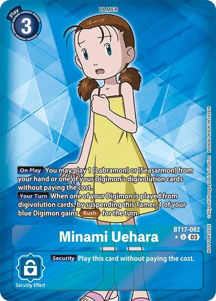 Image for Minami Uehara (Box Promotion Pack: Secret Crisis) - Digimon Card Game