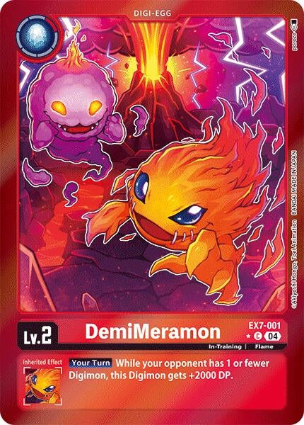 Image for DemiMeramon (Foil) - Digimon Card Game