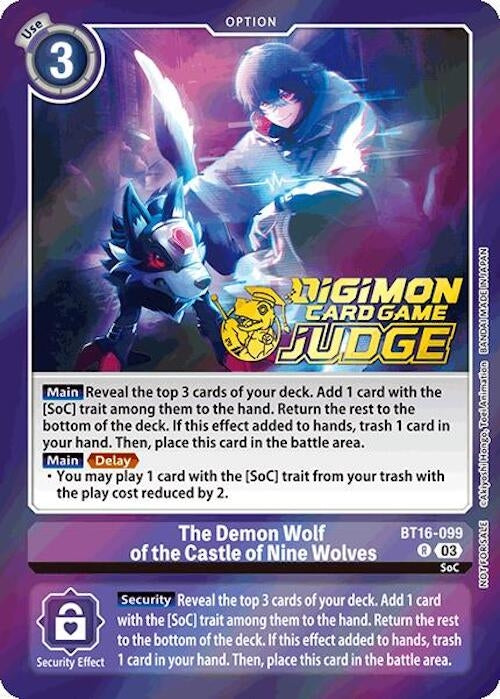 Image for The Demon Wolf of the Castle of Nine Wolves (Judge Pack 6) - Digimon Card Game