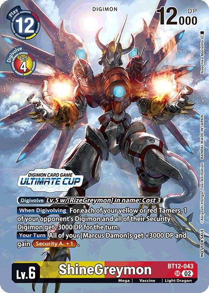 Image for ShineGreymon (Ultimate Cup 2024) - Digimon Card Game