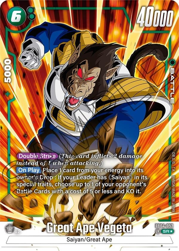 Image for Great Ape Vegeta (Alternate Art) - Dragon Ball Super: Fusion World