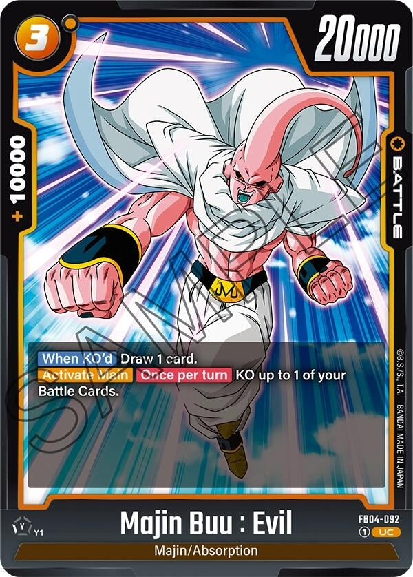 Image for Majin Buu : Evil - FB04-092 - Dragon Ball Super: Fusion World