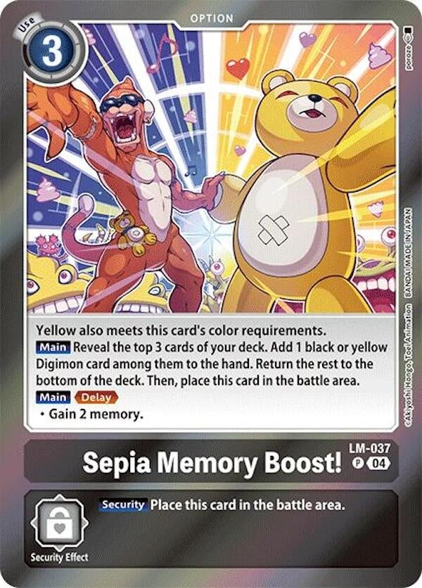 Image for Sepia Memory Boost! - Digimon Card Game