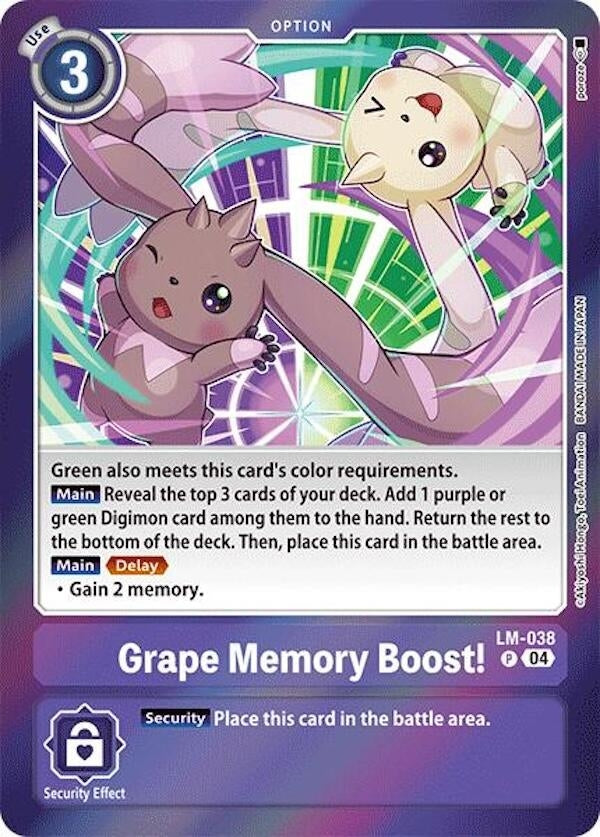 Image for Grape Memory Boost! - Digimon Card Game