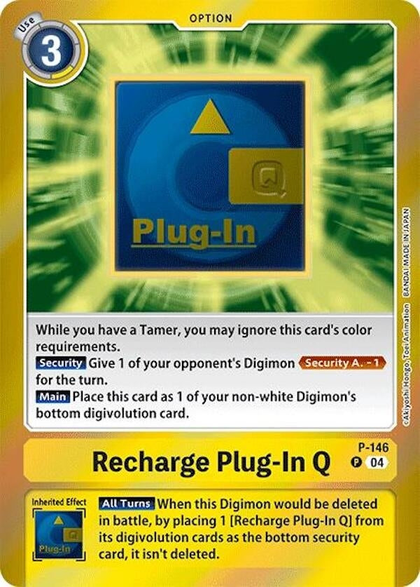 Image for Recharge Plug-In Q (Reprint) - Digimon Card Game