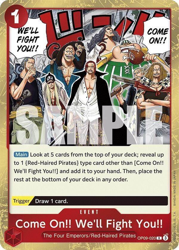 Image for Come On!! We'll Fight You!! - One Piece Card Game