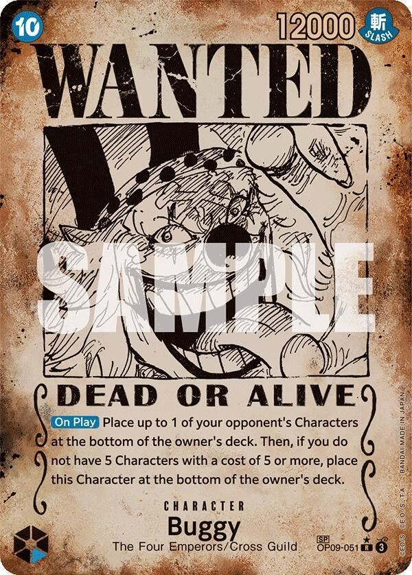 Image for Buggy (051) (Wanted Poster) - One Piece Card Game