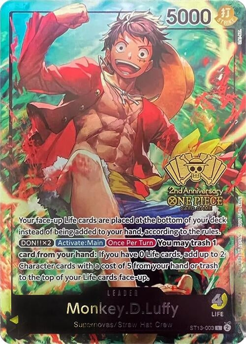 Image for Monkey.D.Luffy (2nd Anniversary Tournament) - One Piece Card Game