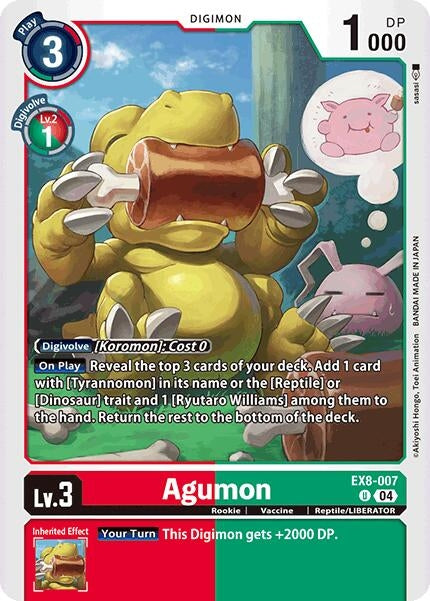 Image for Agumon - EX8-007 - Digimon Card Game