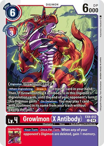 Image for Growlmon (X Antibody) - Digimon Card Game