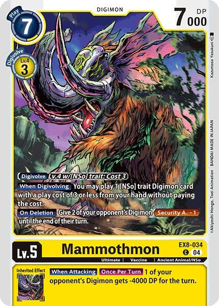 Image for Mammothmon - Digimon Card Game