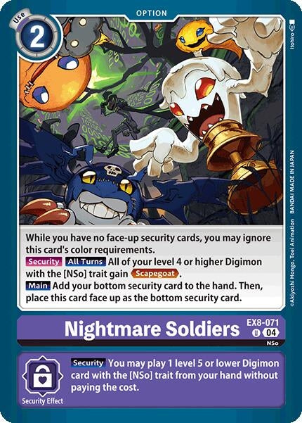 Image for Nightmare Soldiers - Digimon Card Game