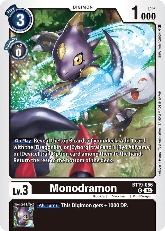 Image for Monodramon - Digimon Card Game