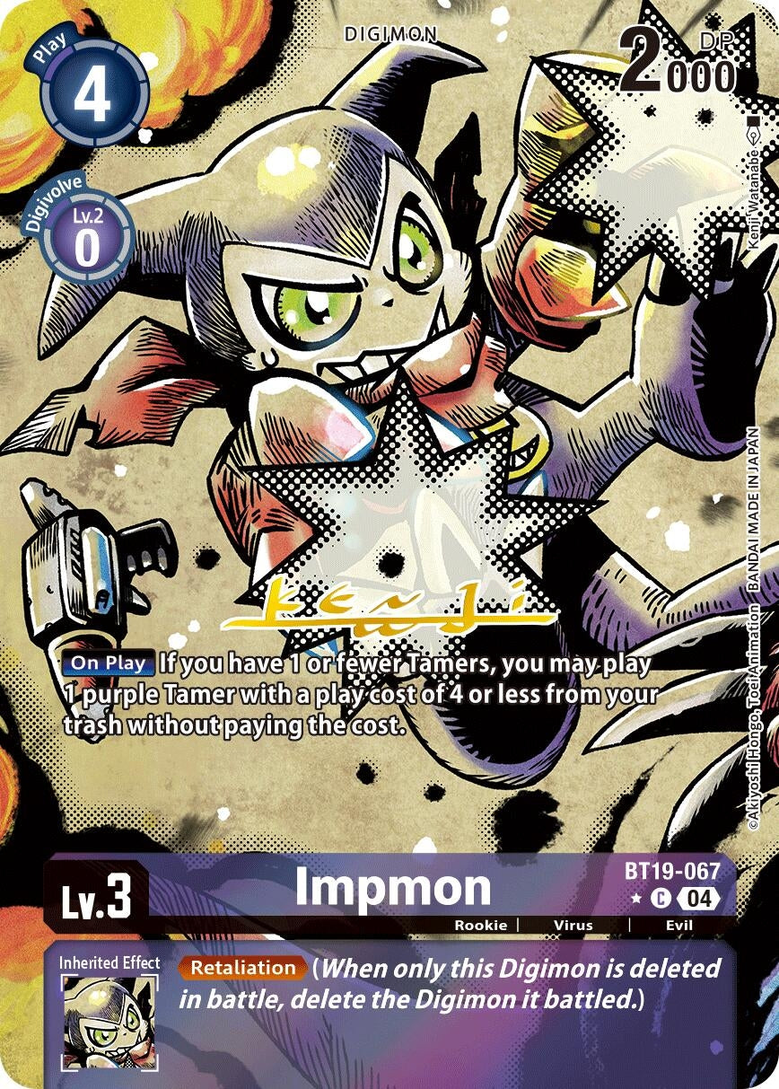 Image for Impmon - BT19-067 (Alternate Art) - Digimon Card Game