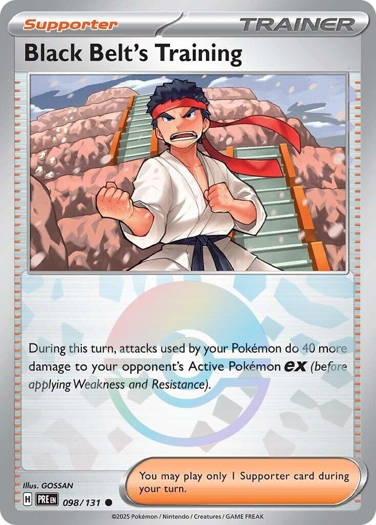 Image for Black Belt's Training - 098/131 (Poke Ball Pattern) - Pokemon