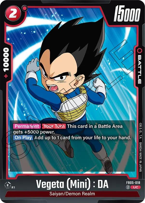 Image for Vegeta (Mini) : DA - Dragon Ball Super: Fusion World