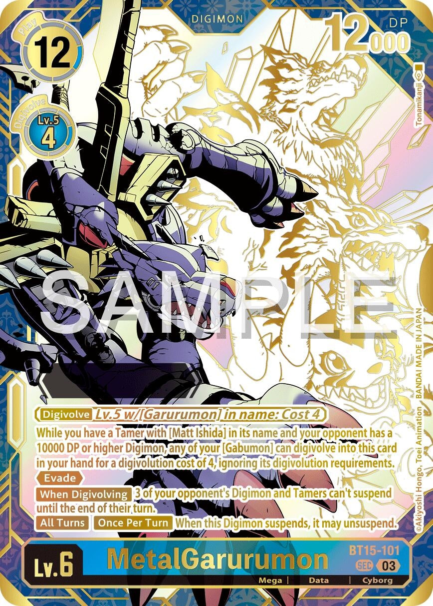 Image for MetalGarurumon (Rare Pull) - Digimon Card Game