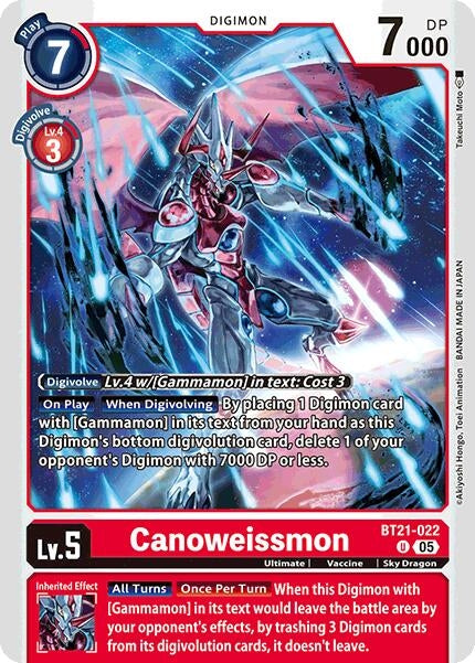 Image for Canoweissmon - Digimon Card Game