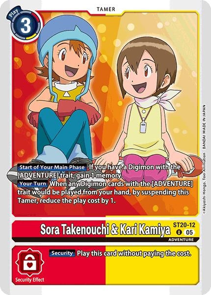 Image for Sora Takenouchi & Kari Kamiya - Digimon Card Game