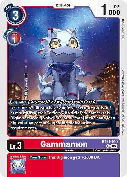 Image for Gammamon - Digimon Card Game