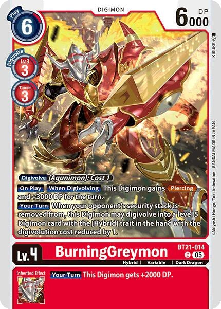Image for BurningGreymon - Digimon Card Game