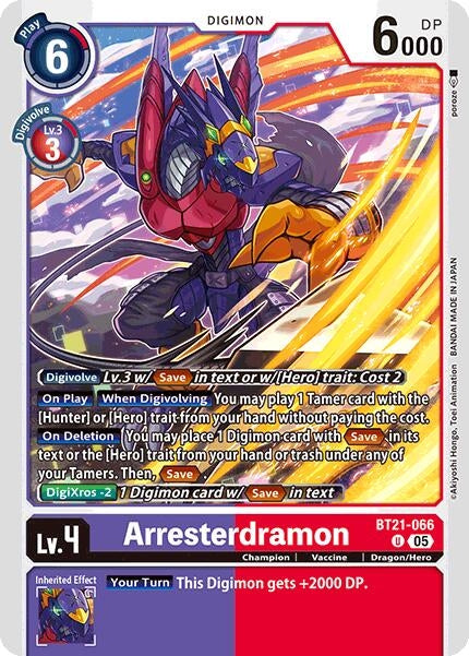 Image for Arresterdramon - Digimon Card Game