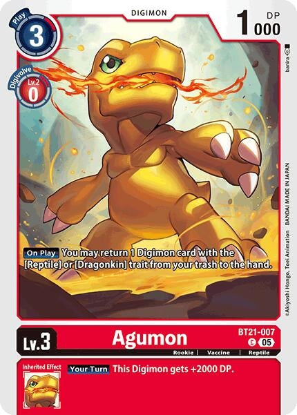 Image for Agumon - BT21-007 - Digimon Card Game