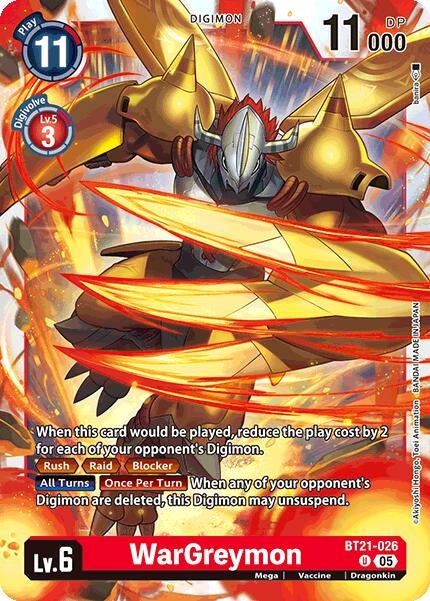 Image for WarGreymon - Digimon Card Game