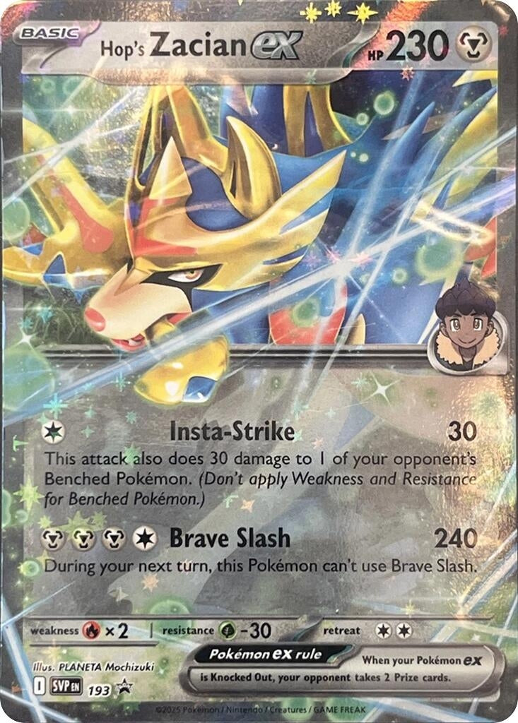 Image for Hop's Zacian ex - SVP193 - Pokemon