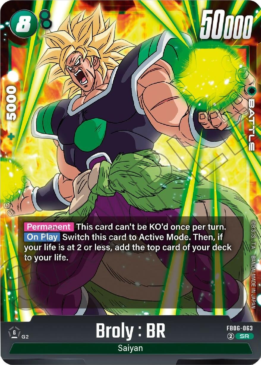 Image for Broly : BR - FB06-063 - Dragon Ball Super: Fusion World