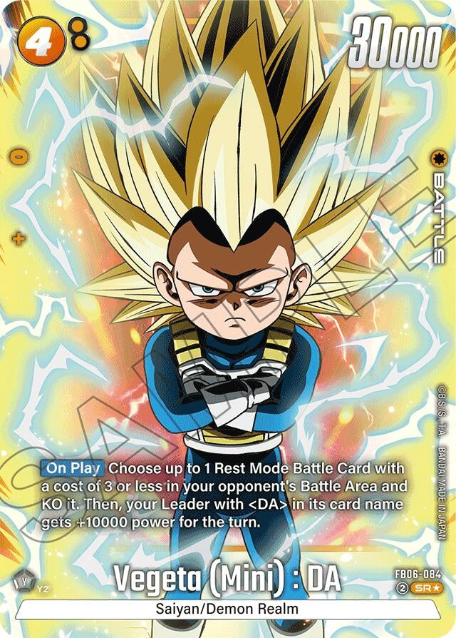 Image for Vegeta (Mini) : DA - FB06-084 (Alternate Art) - Dragon Ball Super: Fusion World