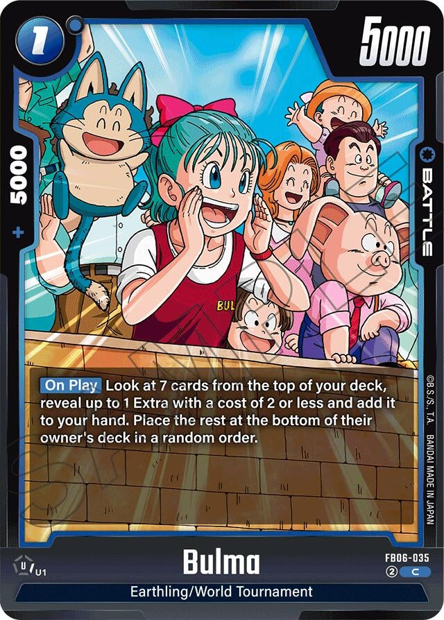 Image for Bulma - Dragon Ball Super: Fusion World