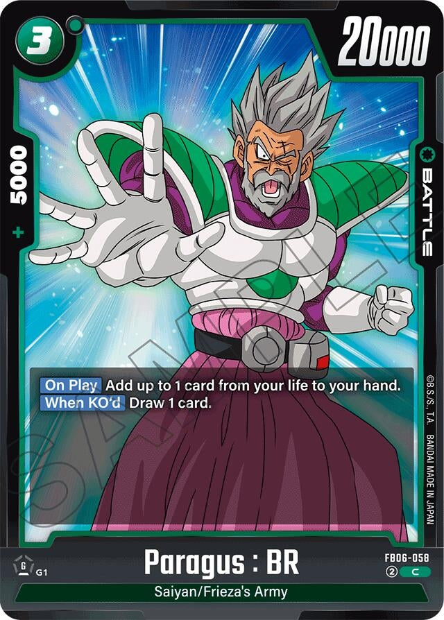 Image for Paragus : BR - FB06-058 - Dragon Ball Super: Fusion World