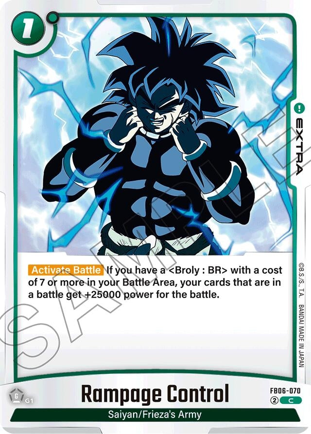 Image for Rampage Control - Dragon Ball Super: Fusion World